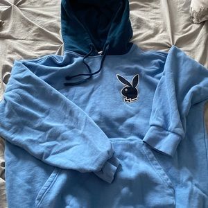 Playboy university blue hoodie